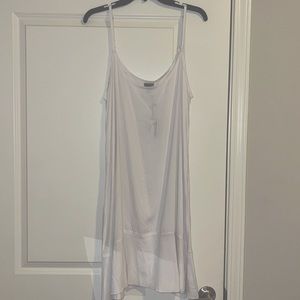 Pretty white spaghetti strapped dress brand new size large